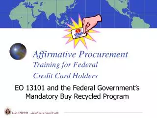 Affirmative Procurement Training for Federal Credit Card Holders