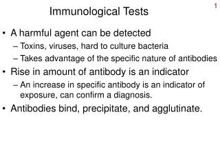 Immunological Tests