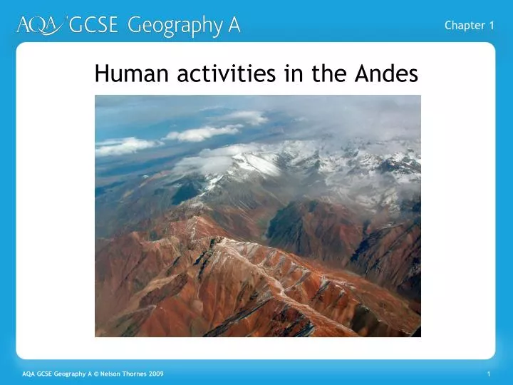 human activities in the andes