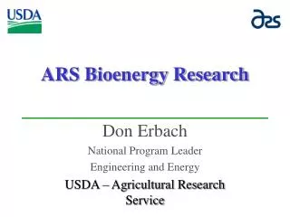 ARS Bioenergy Research