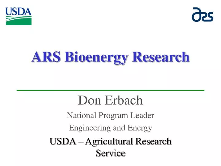 ars bioenergy research