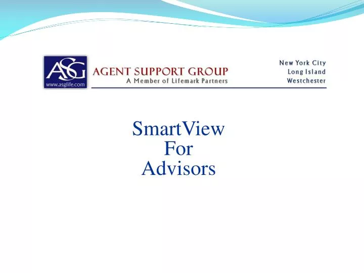 smartview for advisors