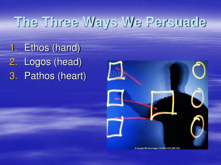 the three ways we persuade