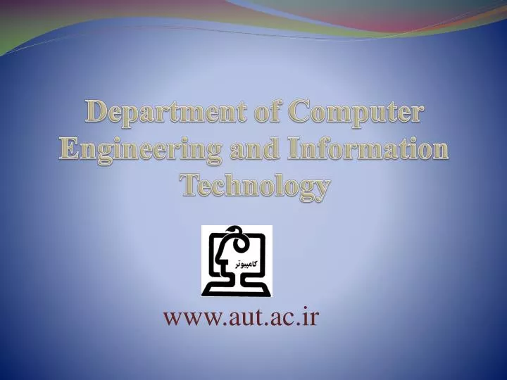 department of computer engineering and information technology