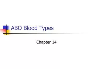 ABO Blood Types
