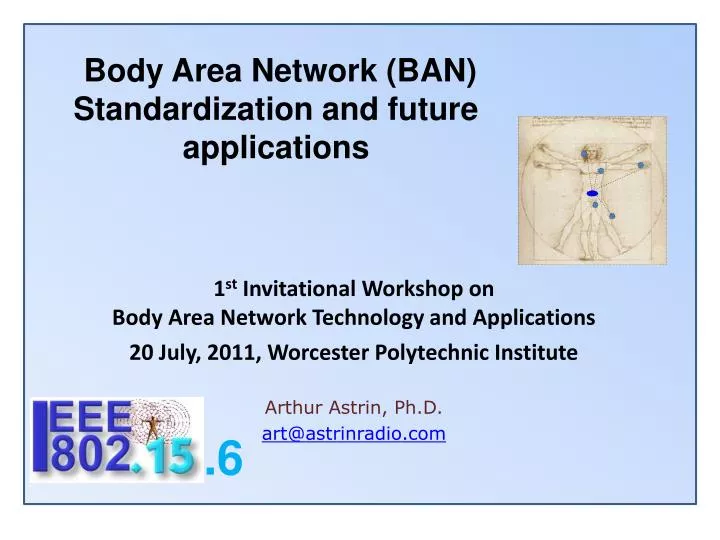 body area network ban standardization and future applications