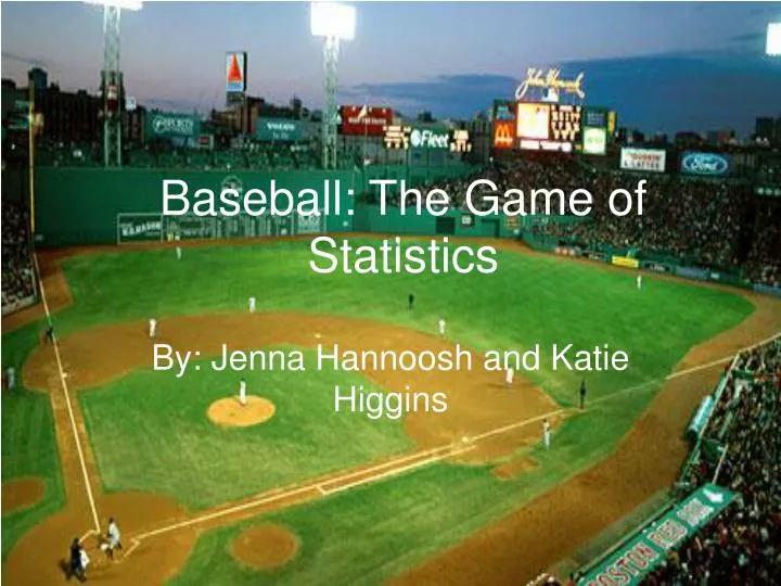baseball the game of statistics