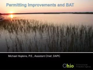 Permitting Improvements and BAT