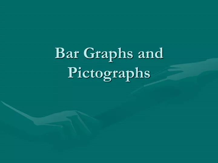 bar graphs and pictographs