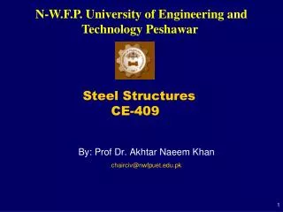 Steel Structures 			CE-409