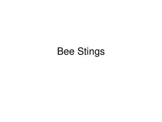 bee stings