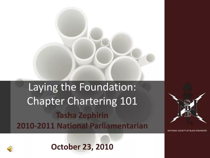 laying the foundation chapter chartering 101