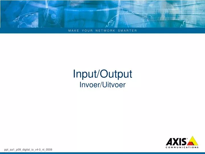 input output invoer uitvoer