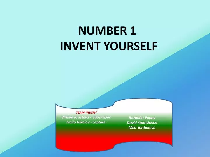 number 1 invent yourself
