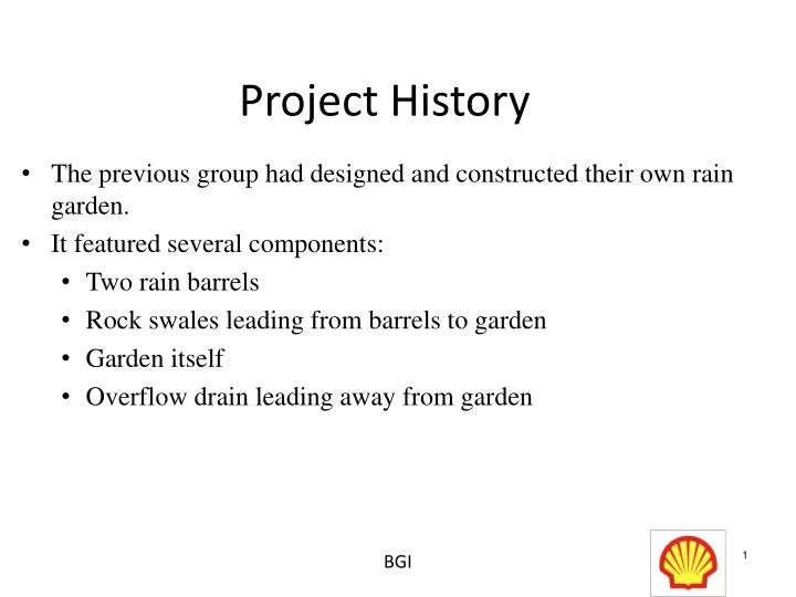 project history