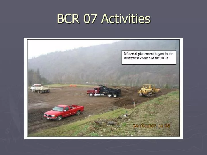 bcr 07 activities