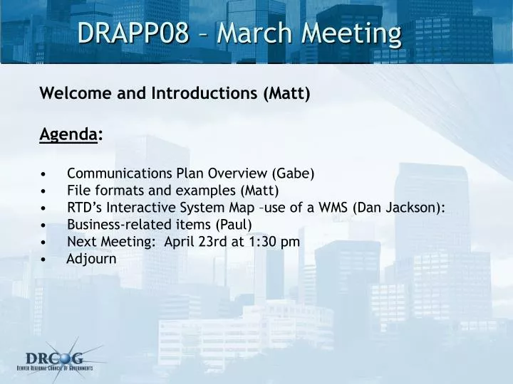 drapp08 march meeting