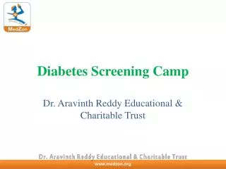 diabetes screening camp