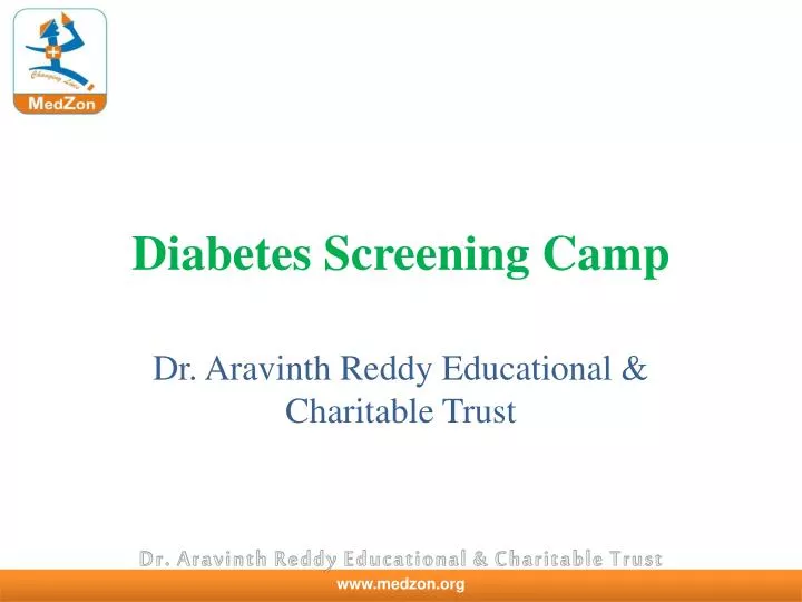 diabetes screening camp