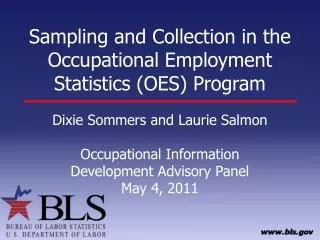 Sampling and Collection in the Occupational Employment Statistics (OES) Program