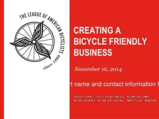 Creating a Bicycle Friendly Business