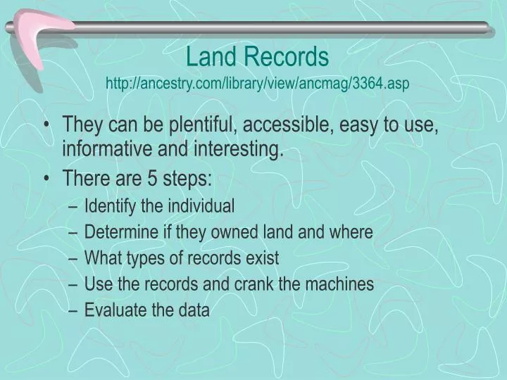 land records http ancestry com library view ancmag 3364 asp