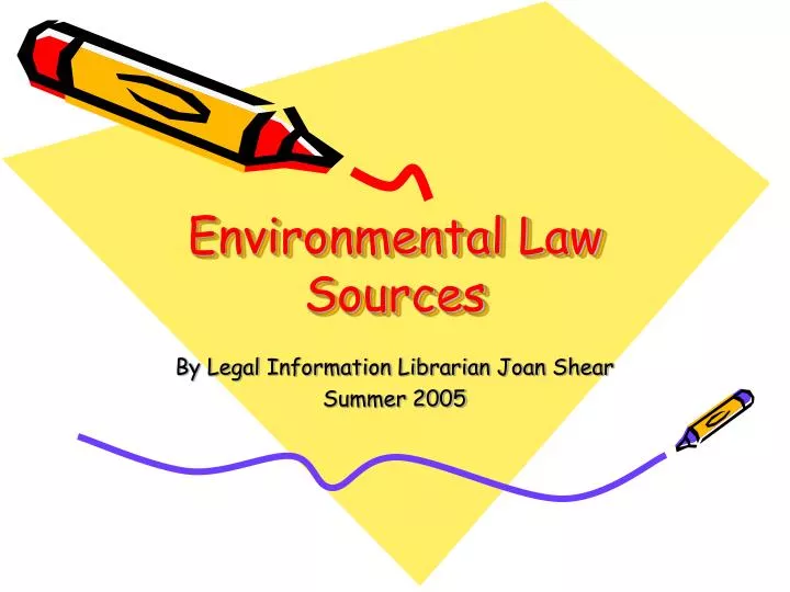 environmental law sources