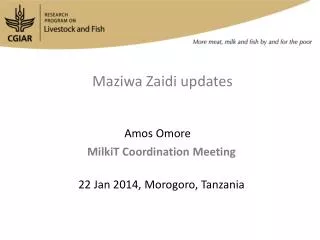 Maziwa Zaidi updates