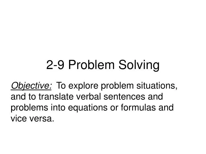 2 9 problem solving