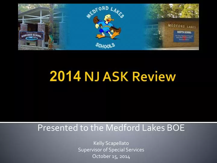presented to the medford lakes boe kelly scapellato supervisor of special services october 15 2014