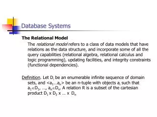 Database Systems