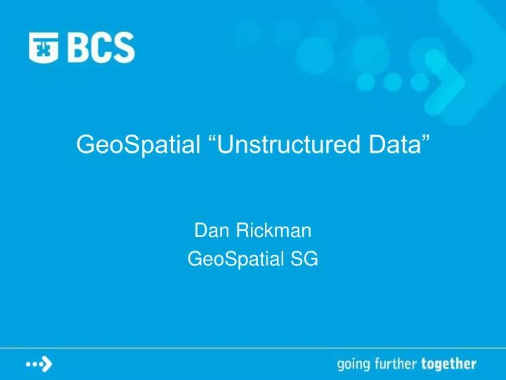 geospatial unstructured data