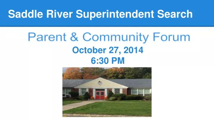 saddle river superintendent search