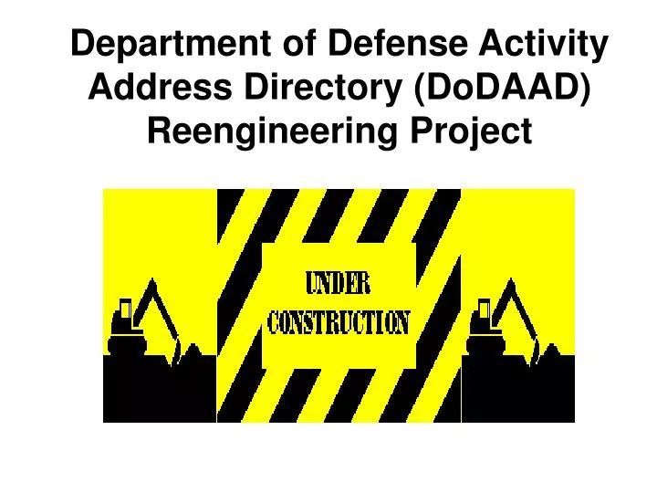 department of defense activity address directory dodaad reengineering project
