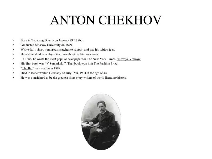 anton chekhov