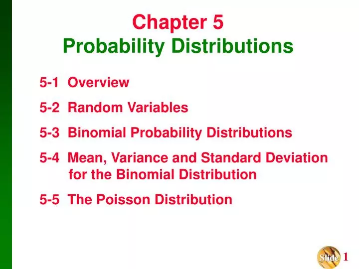chapter 5 probability distributions