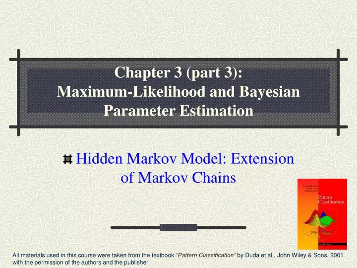 chapter 3 part 3 maximum likelihood and bayesian parameter estimation