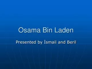 Osama Bin Laden