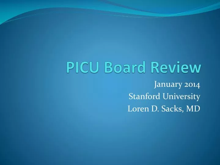 picu board review