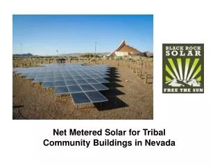Net Metered Solar for Tribal Community Buildings in Nevada