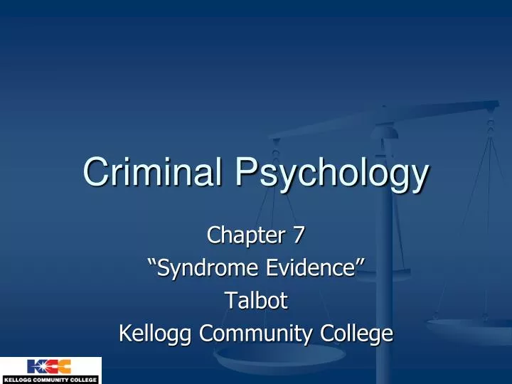 criminal psychology