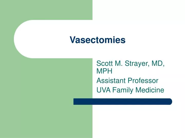 vasectomies