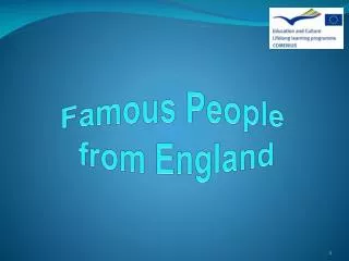 Famous People from England