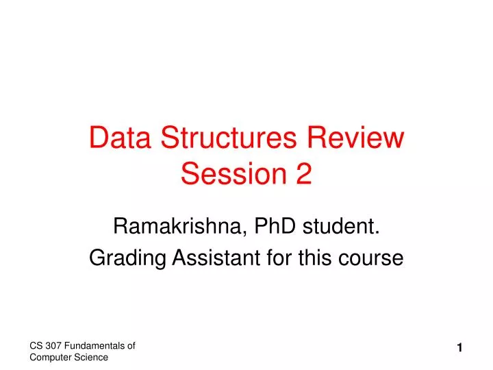 data structures review session 2