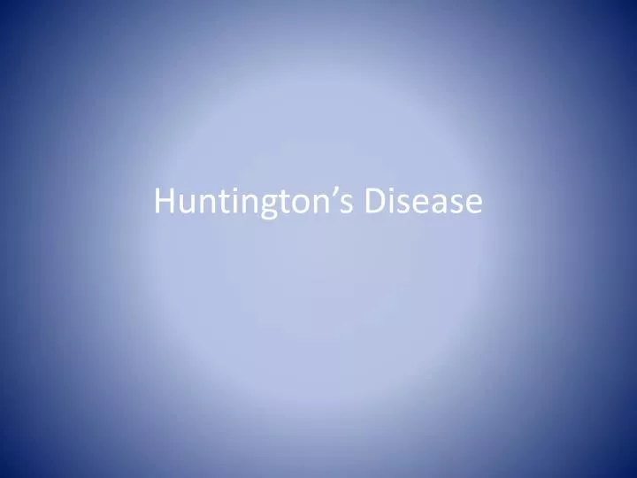 huntington s disease