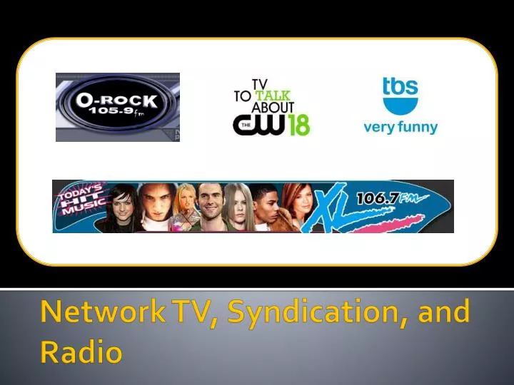 network tv syndication and radio