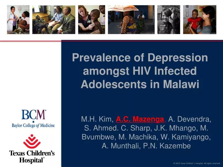 prevalence of depression amongst hiv infected adolescents in malawi