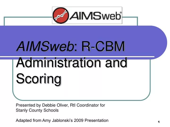 aimsweb r cbm administration and scoring