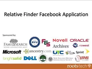 Relative Finder Facebook Application