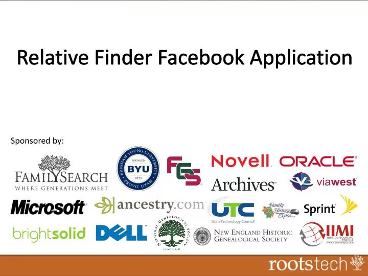 relative finder facebook application